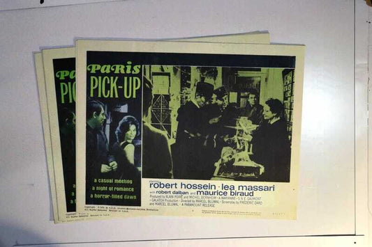 ORIGINAL LOBBY CARDS - PARIS PICK-UP - 1963 -  set of 8