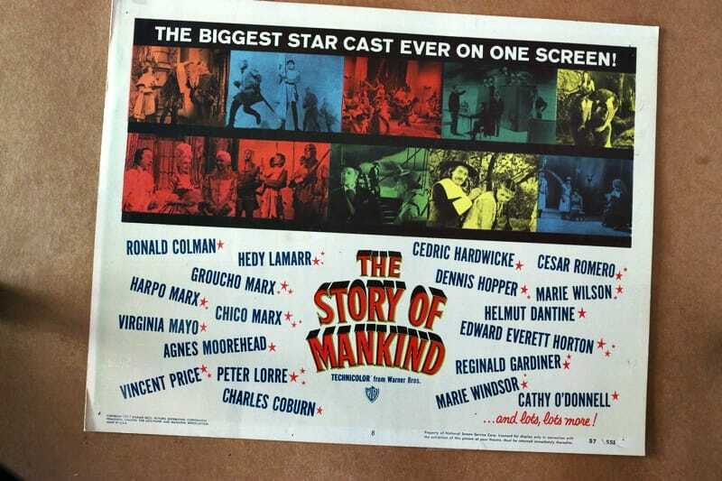 ORIGINAL LOBBY CARD - STORY OF MANKIND - 1957 - key #8 card