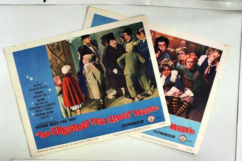 ORIGINAL LOBBY CARDS - THE CHRISTMAS THAT ALMOST WASN'T - 1966 - set of 8