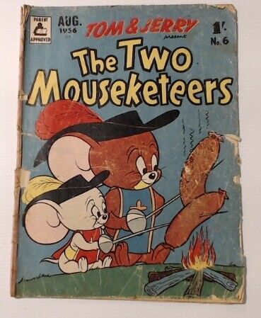 COMIC BOOK ~~ TOM & JERRY THE TWO MOUSEKETEERS NO.6