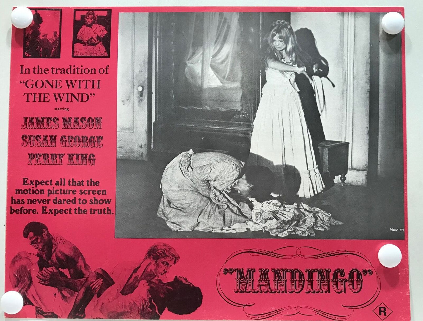 ORIGINAL LOBBY CARDS - MANDINGO - 1975 - set of 8