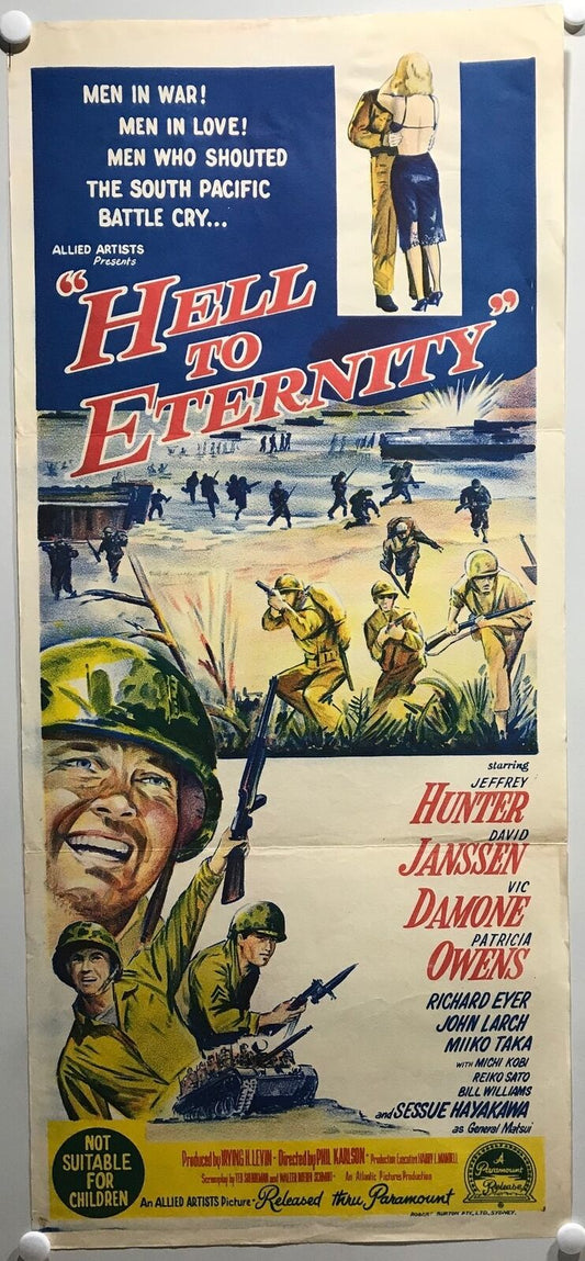 ORIGINAL DAYBILL MOVIE POSTER - FROM HELL TO ETERNITY - (b)