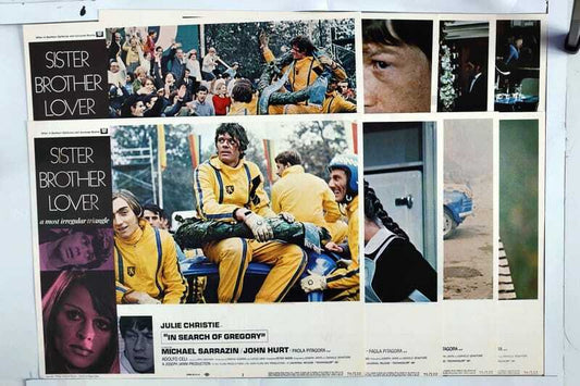 ORIGINAL LOBBY CARDS - IN SEARCH OF GREGORY - 1970 - set of 8