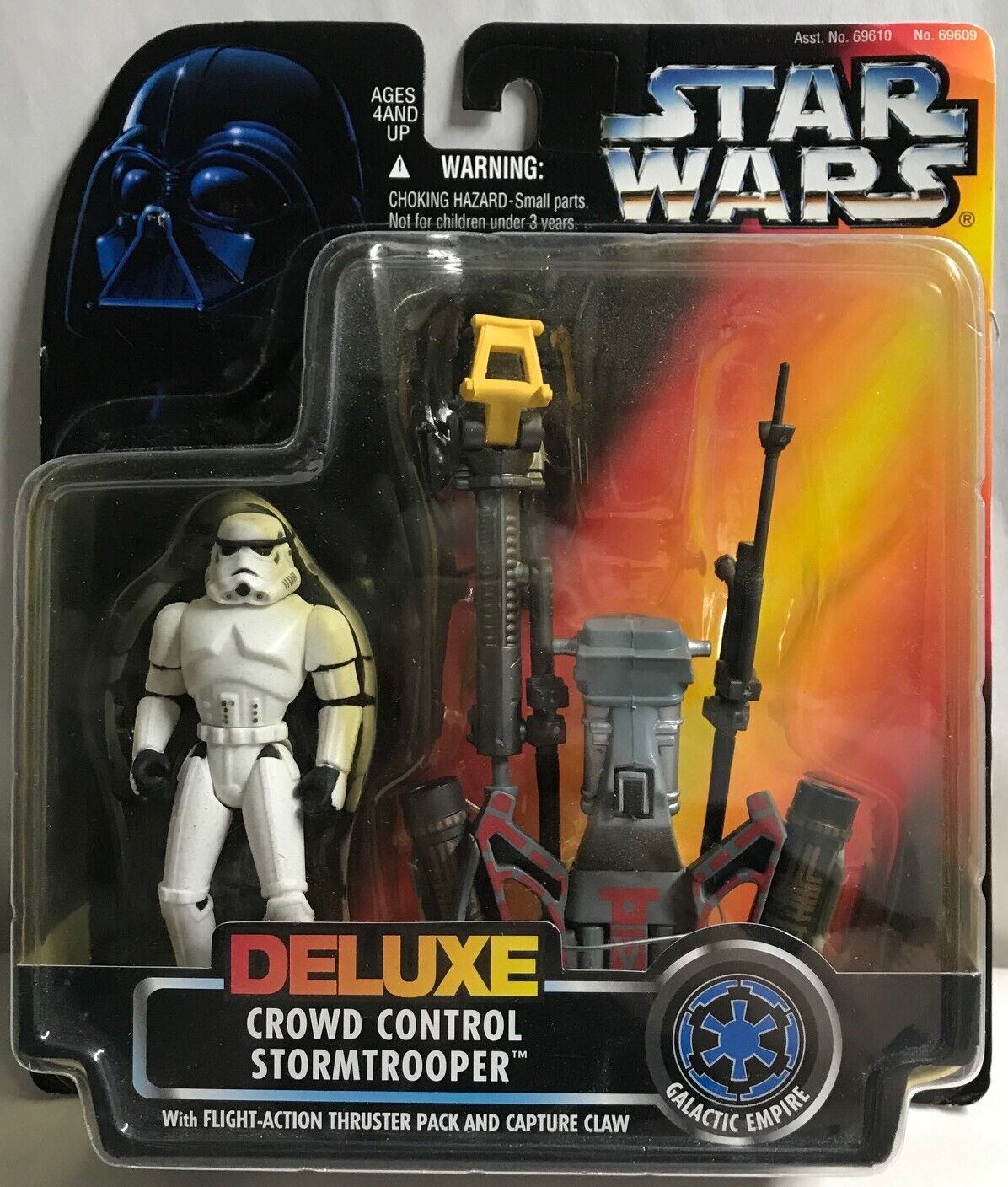 STAR WARS - KENNER - CROWD CONTROL STORMTROOPER - with Flight Action Thruster