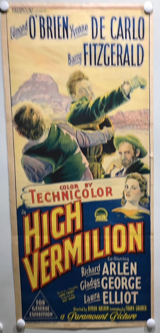 ORIGINAL DAYBILL MOVIE POSTER - HIGH VERMILLION - Richardson Studio