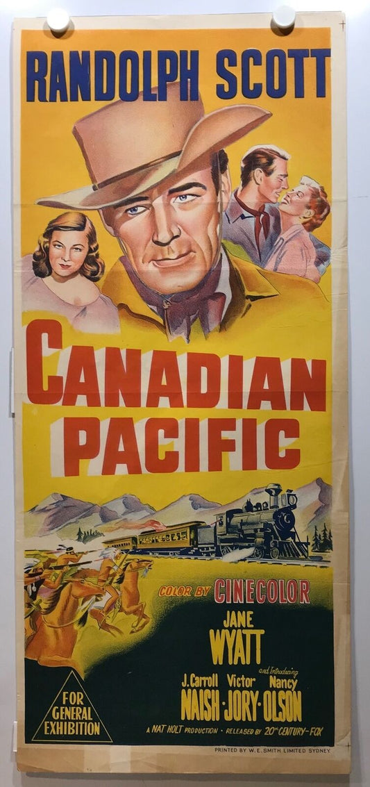 ORIGINAL DAYBILL MOVIE POSTER - CANADIAN PACIFIC