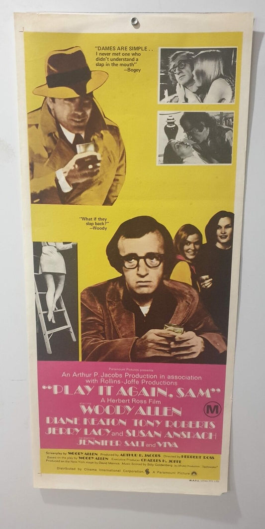 ORIGINAL DAYBILL  MOVIE POSTER - PLAY IT AGAIN SAM -1972