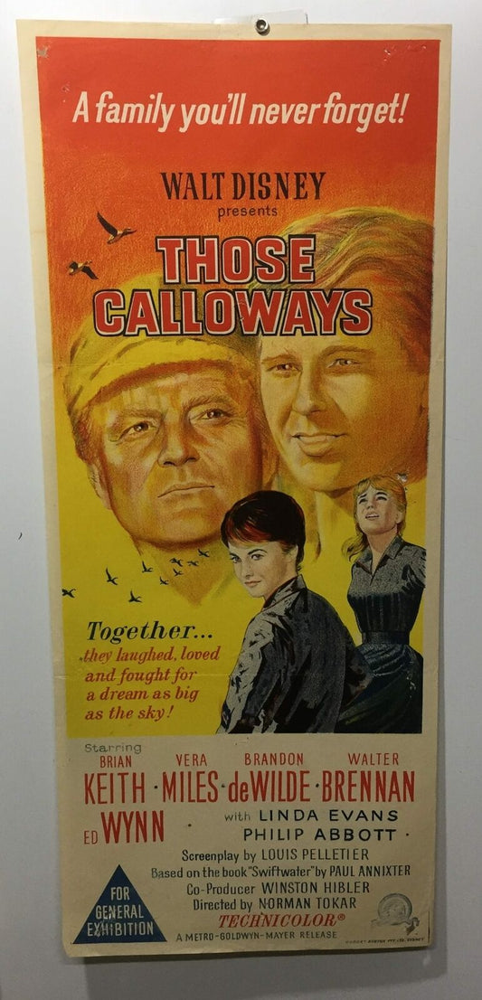 ORIGINAL DAYBILL MOVIE POSTER - WALT DISNEY'S - THOSE CALLOWAYS