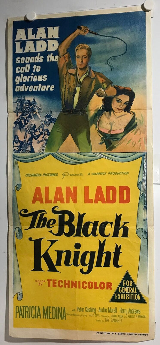 ORIGINAL DAYBILL MOVIE POSTER - THE BLACK KNIGHT