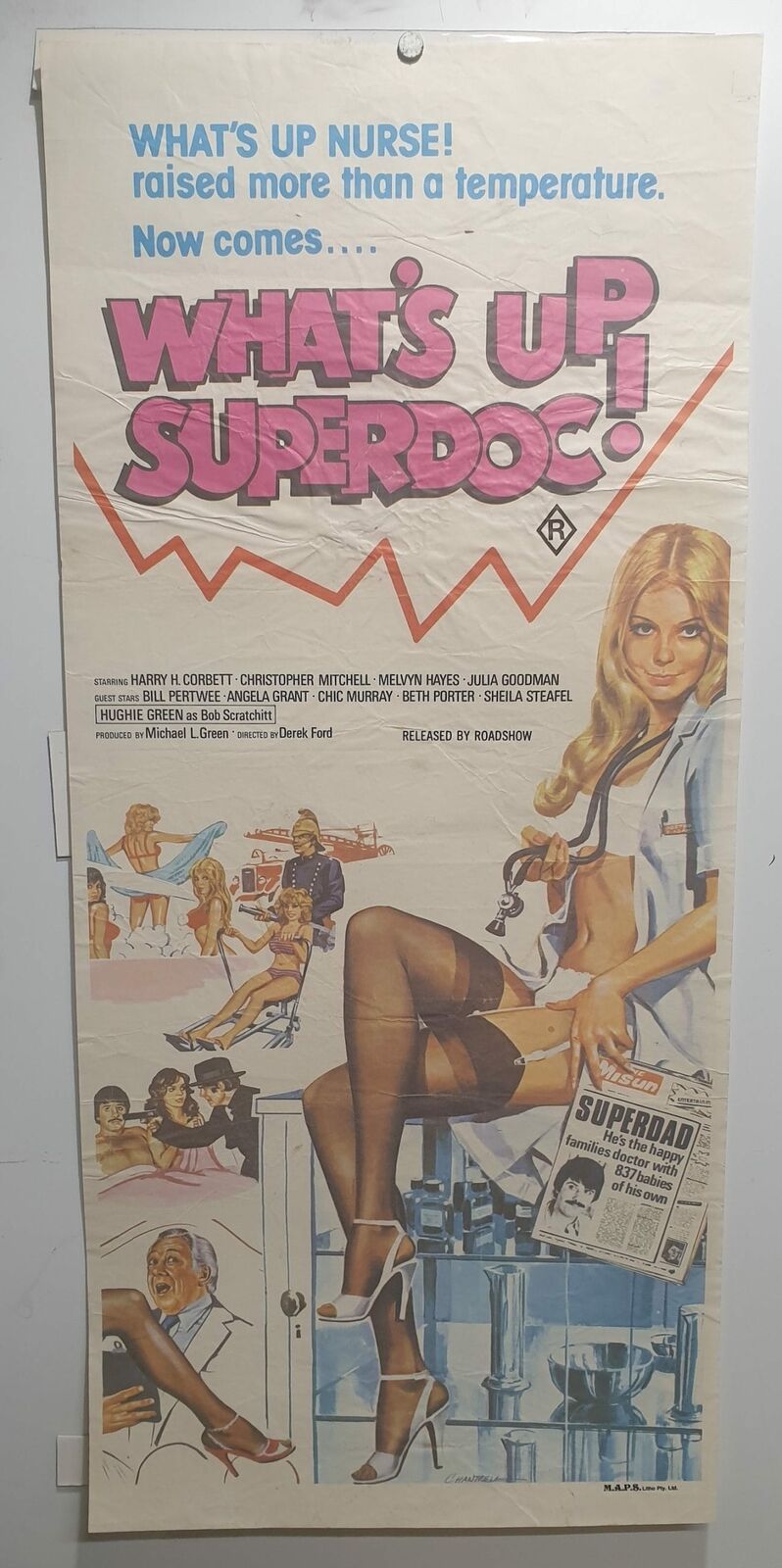 ORIGINAL DAYBILL MOVIE POSTER - WHAT'S UP SUPERDOC! - ADULT