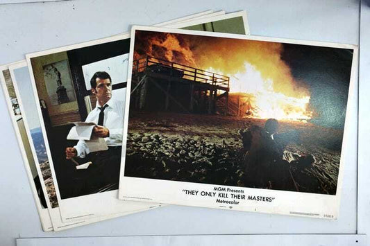 ORIGINAL LOBBY CARDS - THEY ONLY KILL THEIR MASTERS - 1972 - set of 8