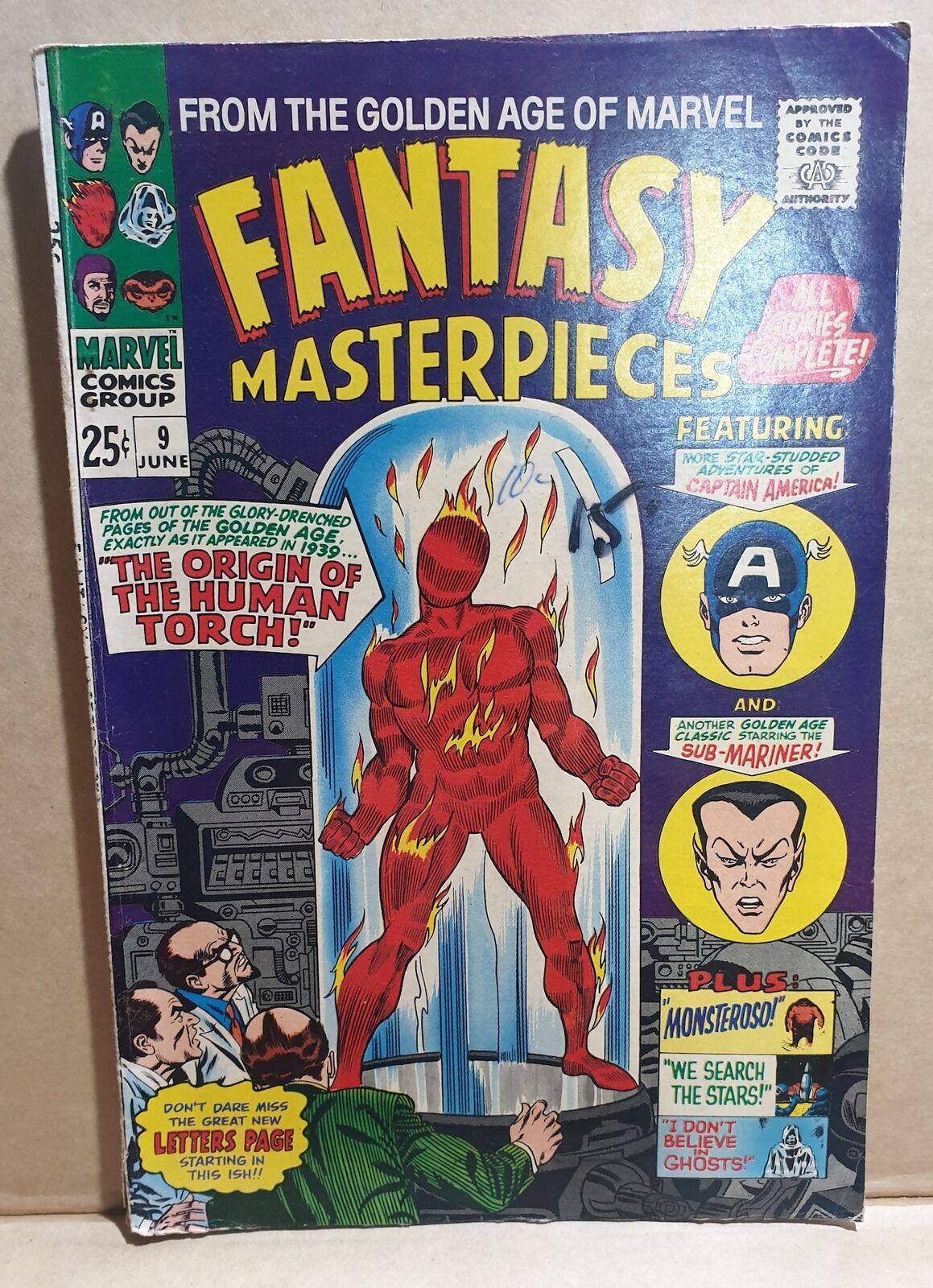 COMIC BOOK - FANTASY MASTERPIECE #9 CAPTAIN AMERICA MARVEL