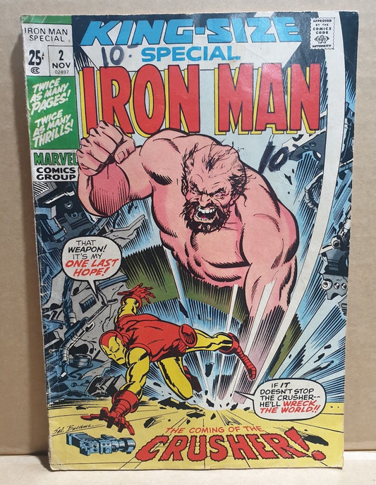 COMIC BOOK - KING SIZE SPECIAL IRON MAN #2 MARVEL CRUSHER