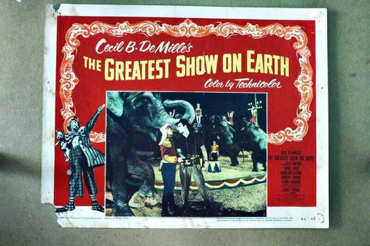 ORIGINAL LOBBY CARD - GREATEST SHOW ON EARTH - 1952 - title