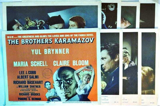 ORIGINAL LOBBY CARDS - THE BROTHERS KARAMAZOV - 1958 - set of 8