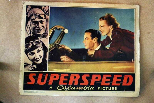 ORIGINAL LOBBY CARD - SUPERSPEED - 1935 - key card
