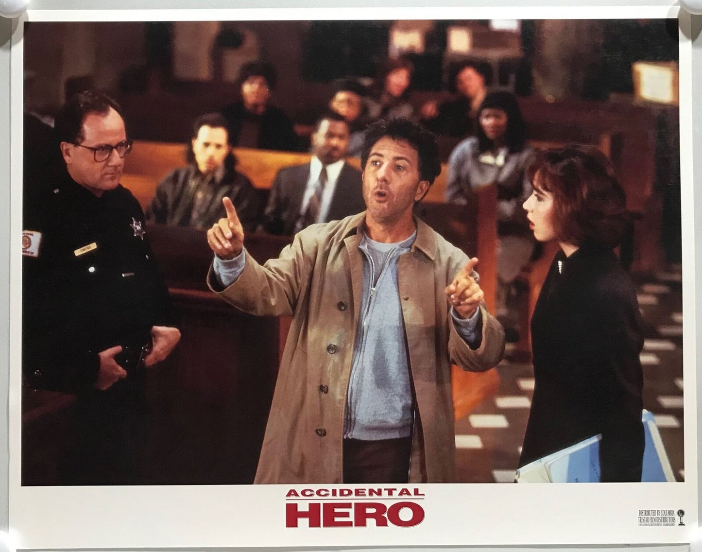 ORIGINAL LOBBY CARDS - ACCIDENTAL HERO - 1992 - set of 8