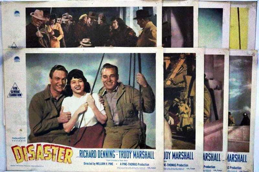 ORIGINAL LOBBY CARDS - DISASTER - 1948 - set of 8