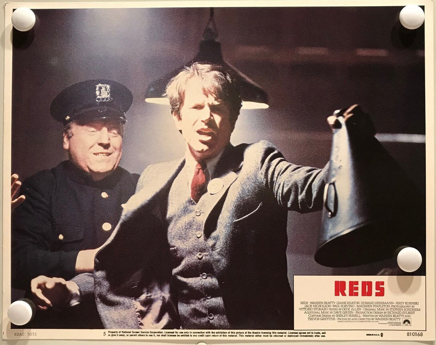 ORIGINAL LOBBY CARDS - REDS - 1981 - set of 8