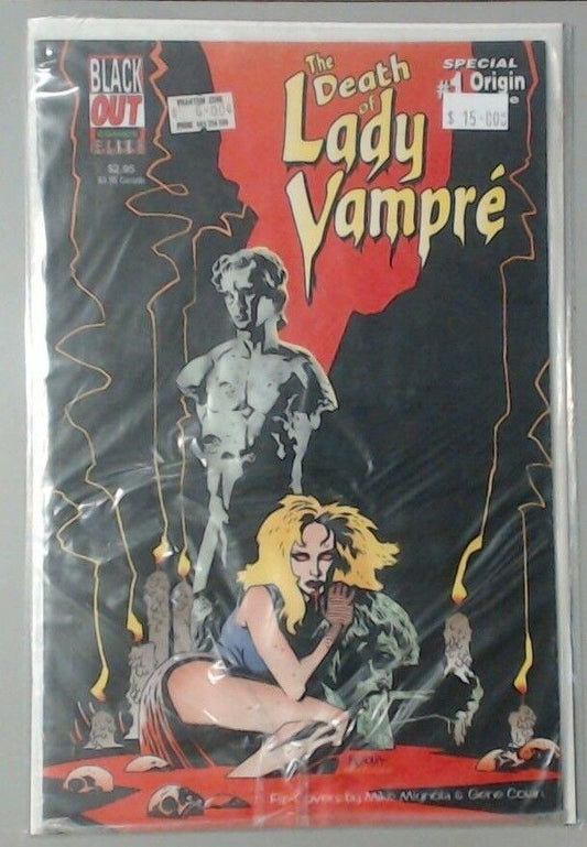 COMIC BOOK - THE DEATH OF LADY VAMPRE #! BLACK OUT