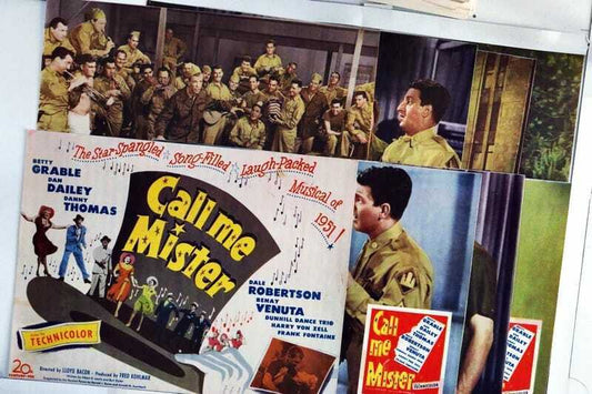 ORIGINAL LOBBY CARDS - CALL ME MISTER - 1951 - set of 8