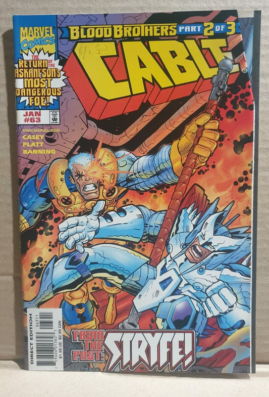 COMIC BOOK - MARVEL CABLE BLOOD BROTHERS #63