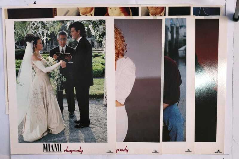 ORIGINAL LOBBY CARDS - MIAMI  RHAPSODY - 1995 - set of 8