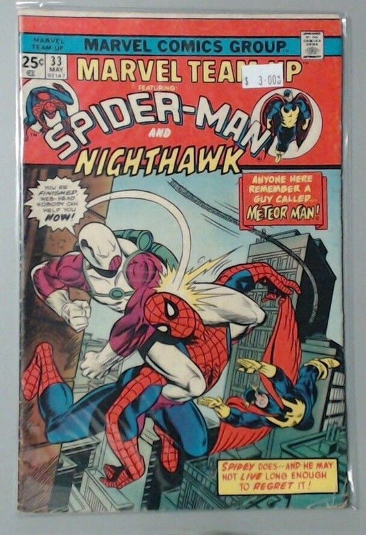 MARVEL COMIC BOOK - TEAM UP SPIDER-MAN AND NIGHTHAWK NUMBER 33