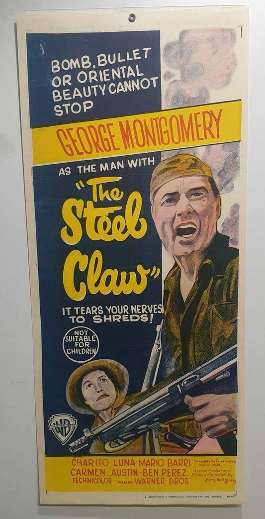 ORIGINAL DAYBILL MOVIE POSTER - THE STEEL CLAW