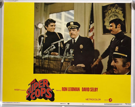 ORIGINAL LOBBY CARDS - THE SUPER COPS - 1974 - set of 8