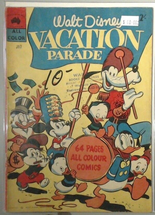 Australian Walt Disney Vacation Parade J series comic book no. 17 Vintage Htf