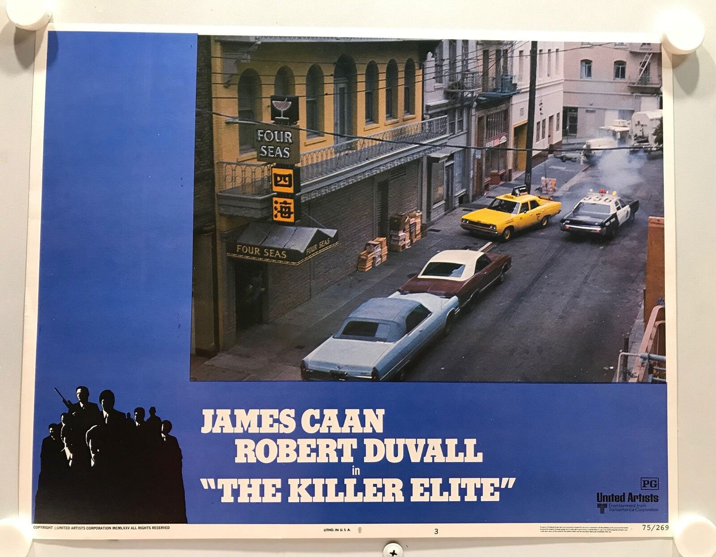 ORIGINAL LOBBY CARDS - THE KILLER ELITE - 1975 - card set of 8