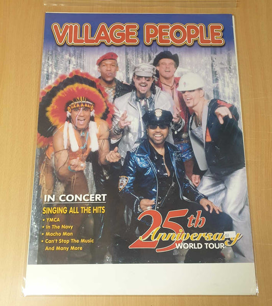 MUSIC PROMO POSTER - VILLAGE PEOPLE(a) - 25TH ANNIVERSARY WORLD TOUR