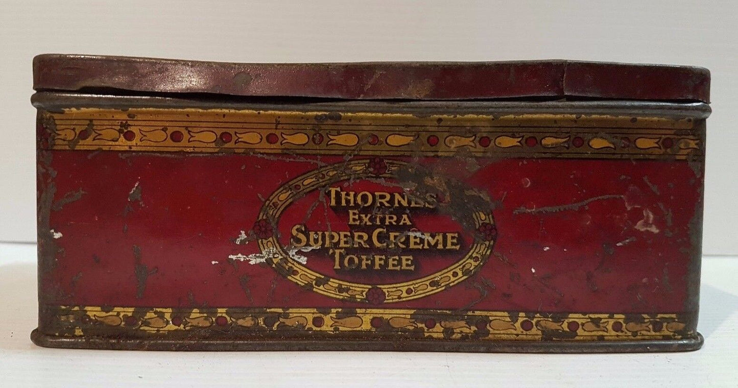 Biscuit Tea Sweets Cigar Tin Thorne's Extra Super Creme Toffee Henry Thorne & Co