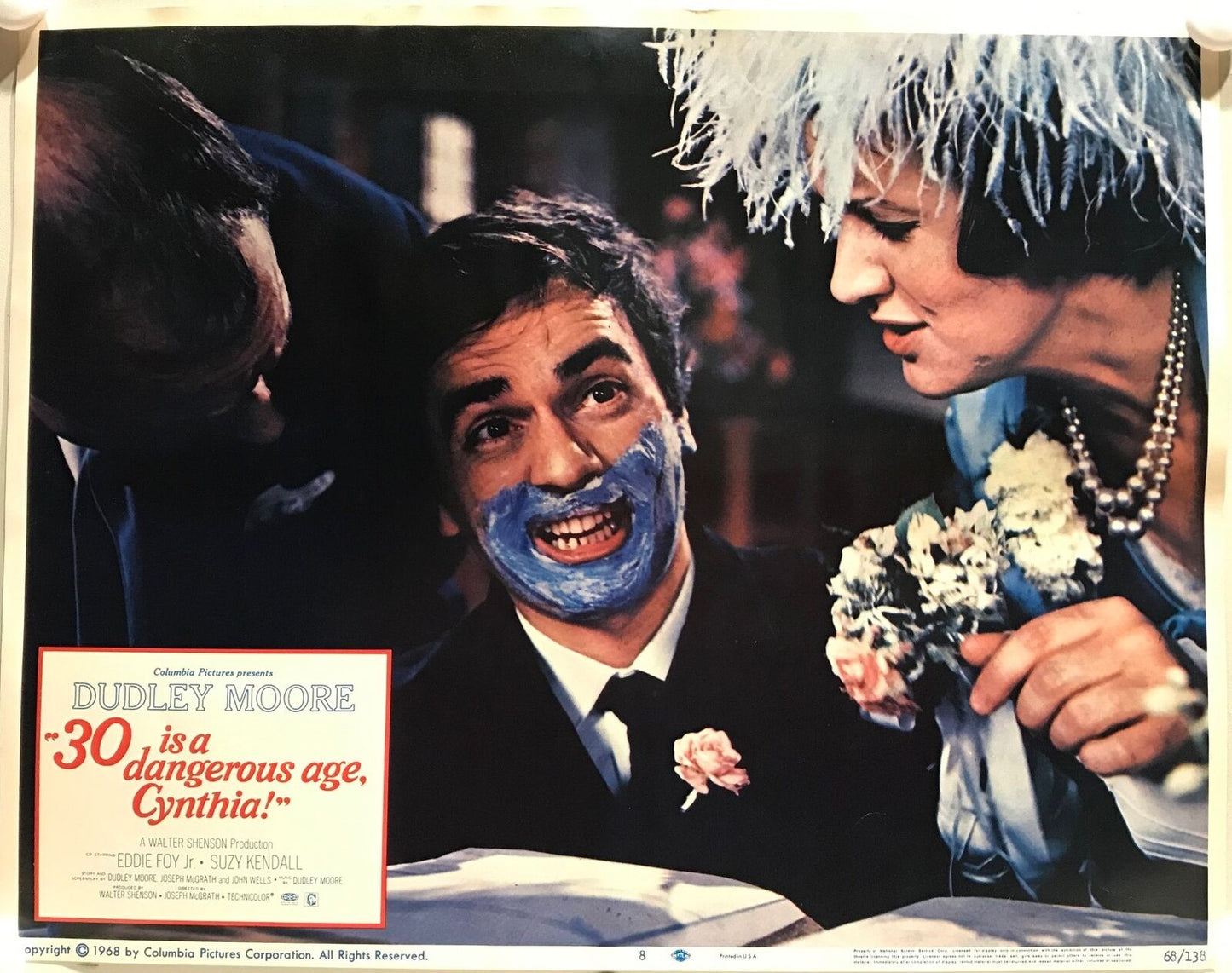 ORIGINAL LOBBY CARDS - 30 IS A DANGEROUS AGE, CYNTHIA - 1968 - set of 8