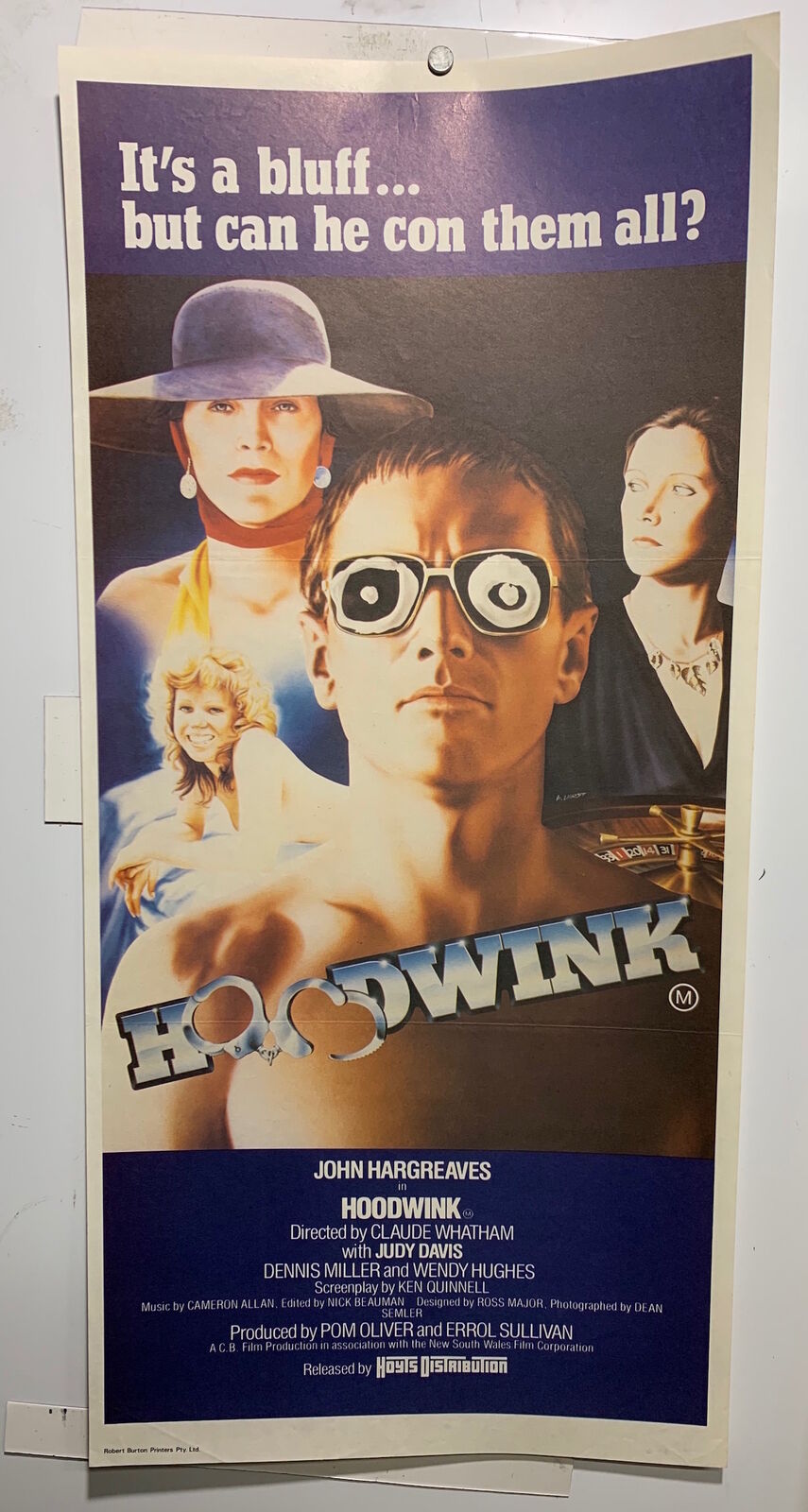 ORIGINAL DAYBILL MOVIE POSTER - HOODWINK - AUSTRALIAN