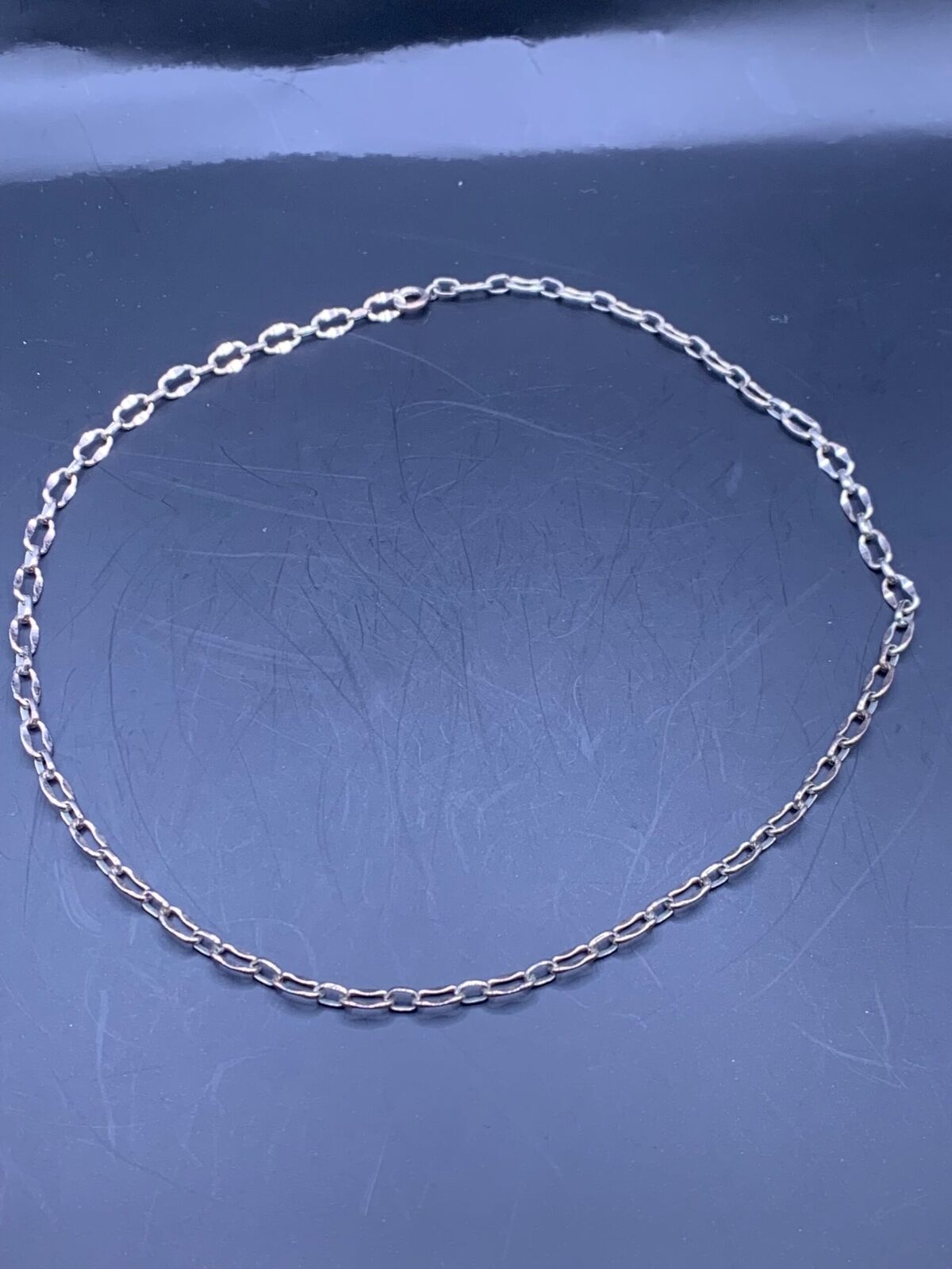 UNISEX STERLING SILVER CHAIN NECKLACE - STERLING TRACE CHAIN NECKLACE