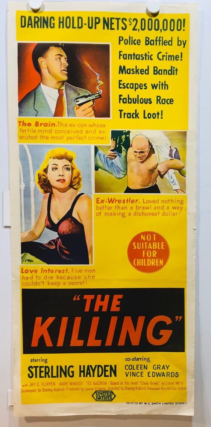 ORIGINAL DAYBILL MOVIE POSTER - THE KILLING - 1956